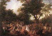 Nicolas Lancret Fete in a Wood oil on canvas